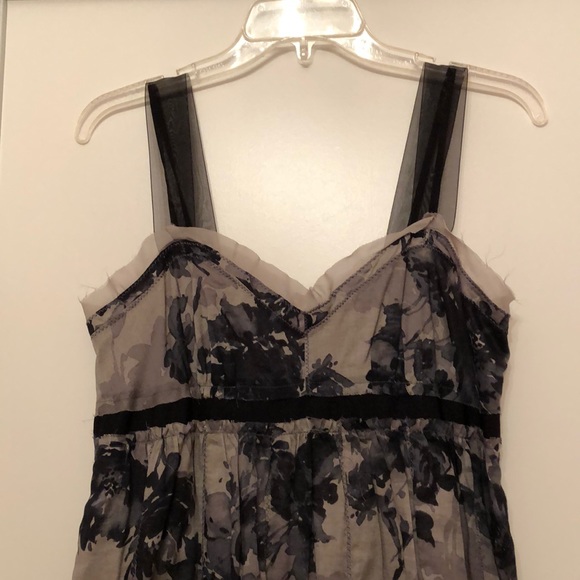 NWT Loft Grey and Black Dress Size 6P - Picture 3 of 5